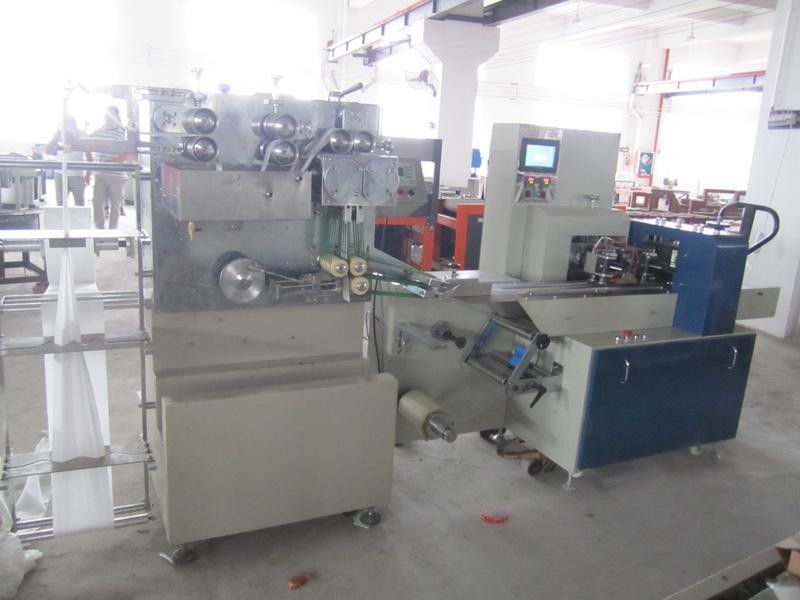 Herz-SJ350 Horizontale Automatische de Verpakkingsmachine van het Type Natte Weefsel